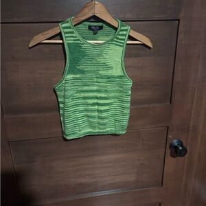 Witty Fox Green Striped Tank Top
